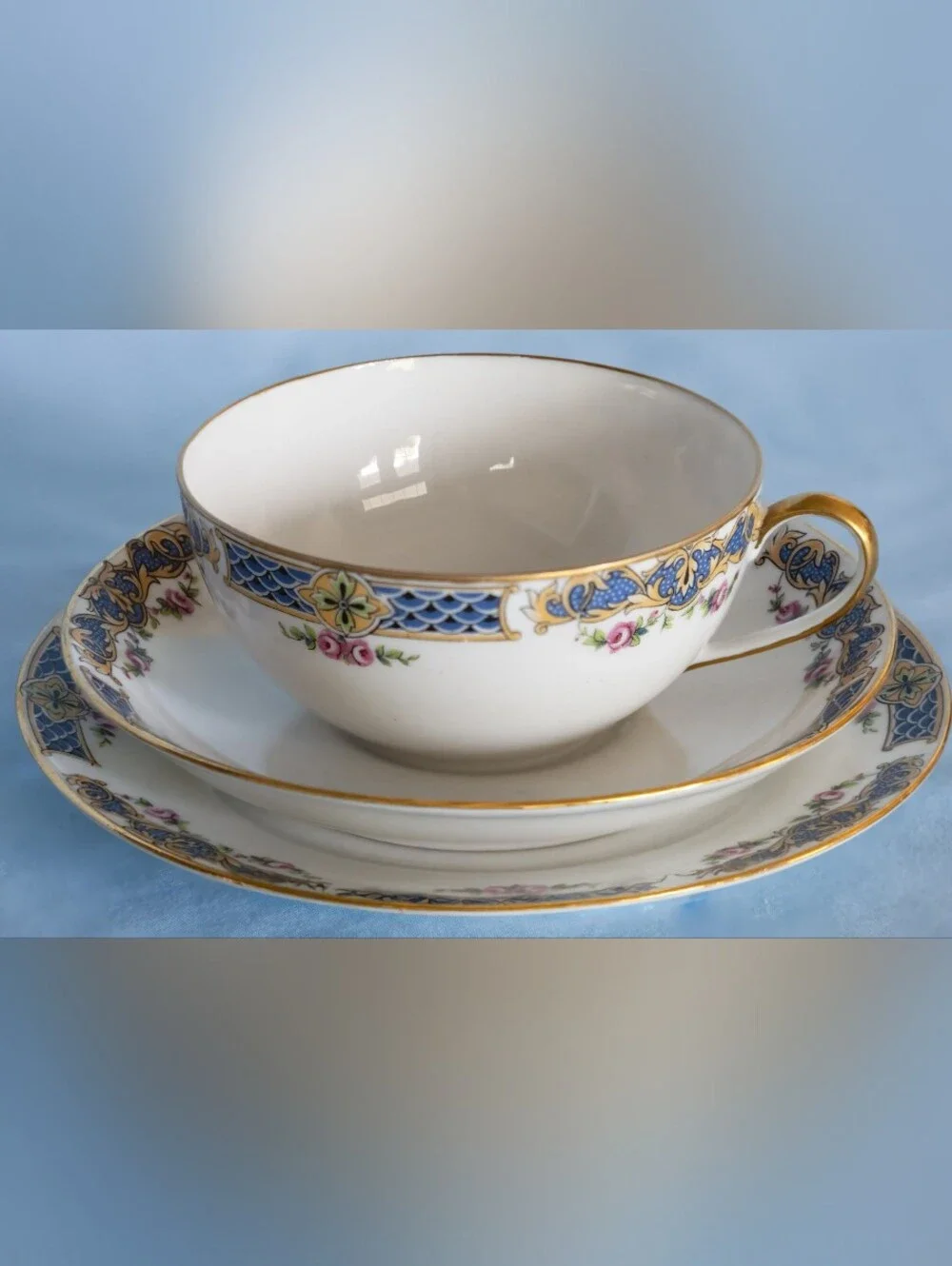 Beautiful Antique Hudson Bay Company Limoges France Triple Set